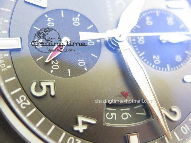 MIROTIME 0305 Pilot Spitfire Chrono ZF Best Edition Gray Dial On SS Bracelet A WrinkleFree 7357